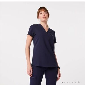 Never worn navy figs scrub top
